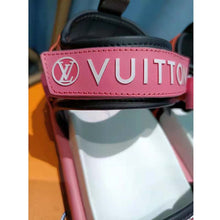 Load image into Gallery viewer, Louis Vuitton Women Pool Pillow Flat Comfort Sandal Blue Calf Leather