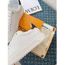 Load image into Gallery viewer, Louis Vuitton Women Time Out Sneaker Debossed Calf Leather Monogram Flowers