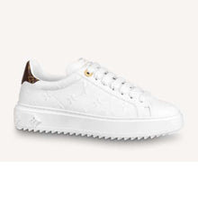 Load image into Gallery viewer, Louis Vuitton Women Time Out Sneaker Debossed Calf Leather Monogram Flowers