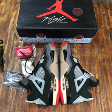 Load image into Gallery viewer, Nike Off-White x Air Jordan 4 Bred Women