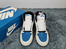 Load image into Gallery viewer, Nike Travis Scott x Fragment x Air Jordan 1 High OG SP Military Blue AJ1 White/Blue Women