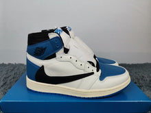 Load image into Gallery viewer, Nike Travis Scott x Fragment x Air Jordan 1 High OG SP Military Blue AJ1 White/Blue Women