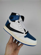 Load image into Gallery viewer, Nike Travis Scott x Fragment x Air Jordan 1 High OG SP Military Blue AJ1 White/Blue Women