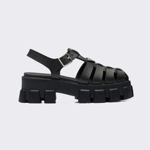 Load image into Gallery viewer, Prada Women Foam Rubber Sandals in 55 mm Heel Height-Black