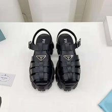 Load image into Gallery viewer, Prada Women Foam Rubber Sandals in 55 mm Heel Height-Black