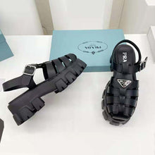 Load image into Gallery viewer, Prada Women Foam Rubber Sandals in 55 mm Heel Height-Black