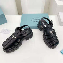 Load image into Gallery viewer, Prada Women Foam Rubber Sandals in 55 mm Heel Height-Black