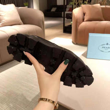 Load image into Gallery viewer, Prada Women Monolith Pointy Brushed Leather Loafers-Black