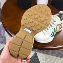 Load image into Gallery viewer, Rhyton Glitter Logo Dad Sneakers Calfskin Leather Spring/Summer Collection Off White