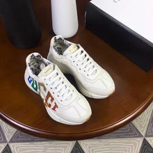 Load image into Gallery viewer, Rhyton Glitter Logo Dad Sneakers Calfskin Leather Spring/Summer Collection Off White
