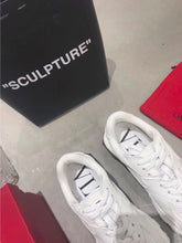 Load image into Gallery viewer, Valentino Garavani Bounce Runner Sneakers Calfskin Leather Fall/Winter 2018 Collection, White