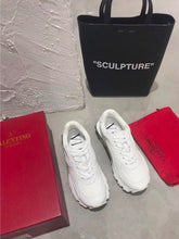 Load image into Gallery viewer, Valentino Garavani Bounce Runner Sneakers Calfskin Leather Fall/Winter 2018 Collection, White