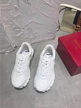 Load image into Gallery viewer, Valentino Garavani Bounce Runner Sneakers Calfskin Leather Fall/Winter 2018 Collection, White