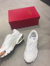 Load image into Gallery viewer, Valentino Garavani Bounce Runner Sneakers Calfskin Leather Fall/Winter 2018 Collection, White